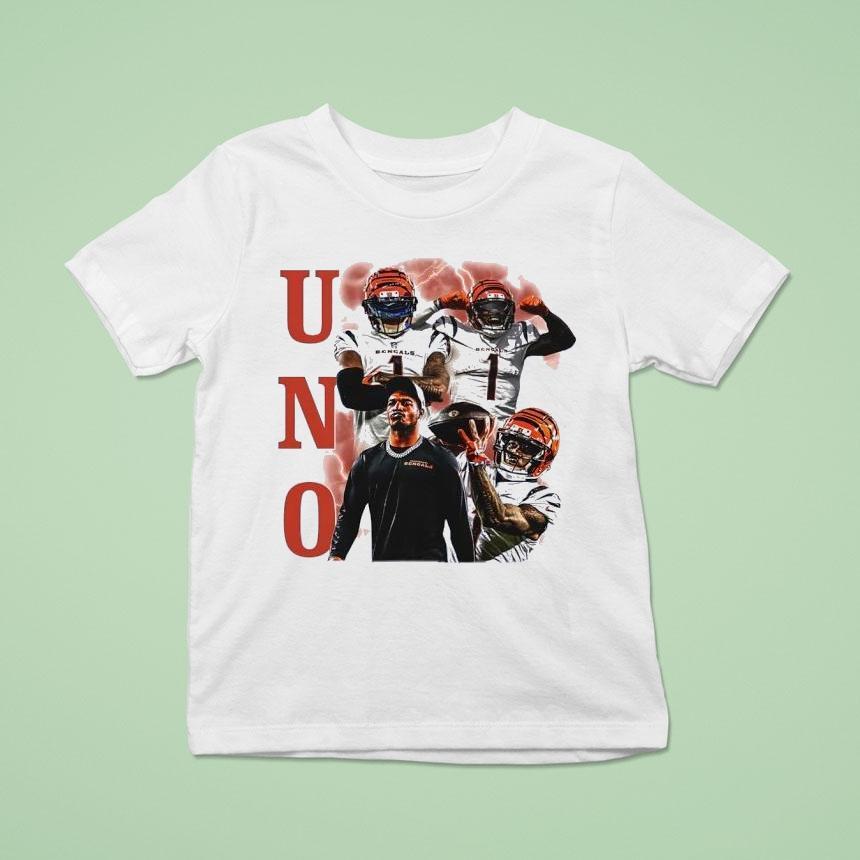Uno Ja’marr Chase Cincinnati Bengals Football Shirt