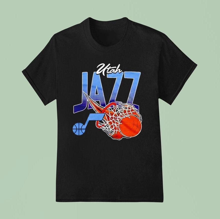 Utah Jazz On Fire Nba Basketball Shirt