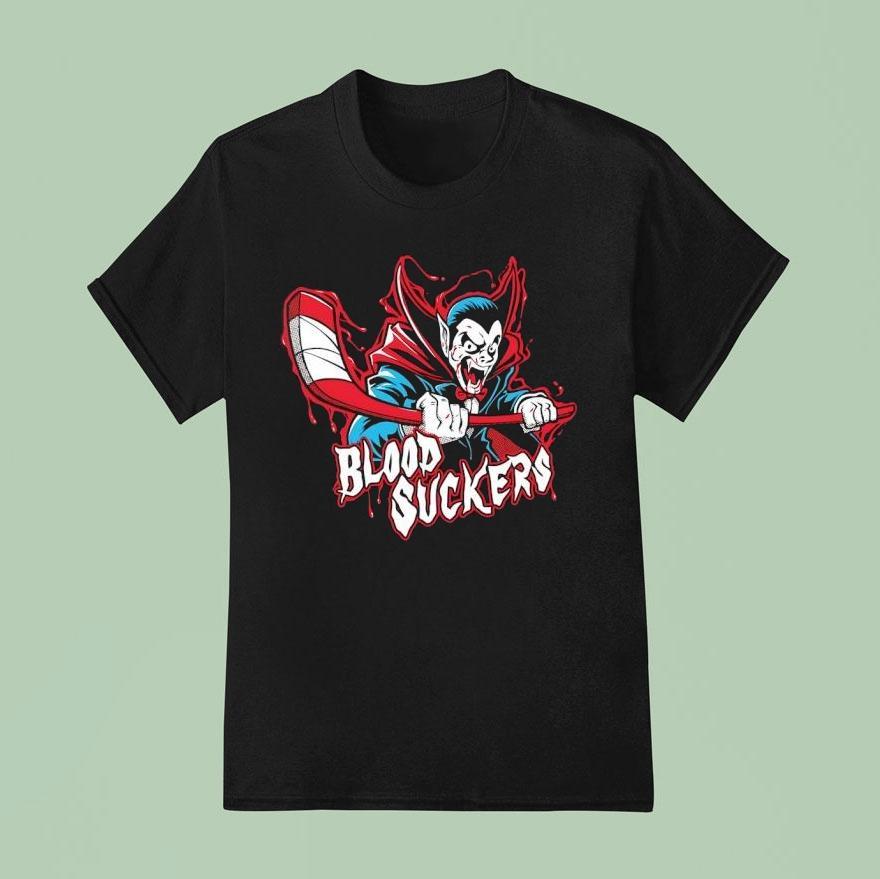 Vampire Blood Suckers Hockey Shirt