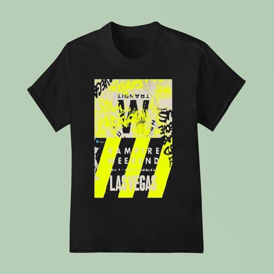 Vampire Weekend Las Vegas, Nevada Nov 7 2025 Tour Shirt