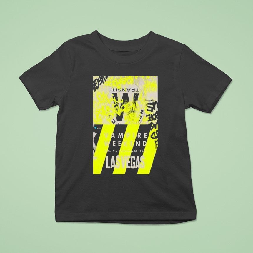 Vampire Weekend Las Vegas, Nevada Nov 7 2025 Tour Shirt