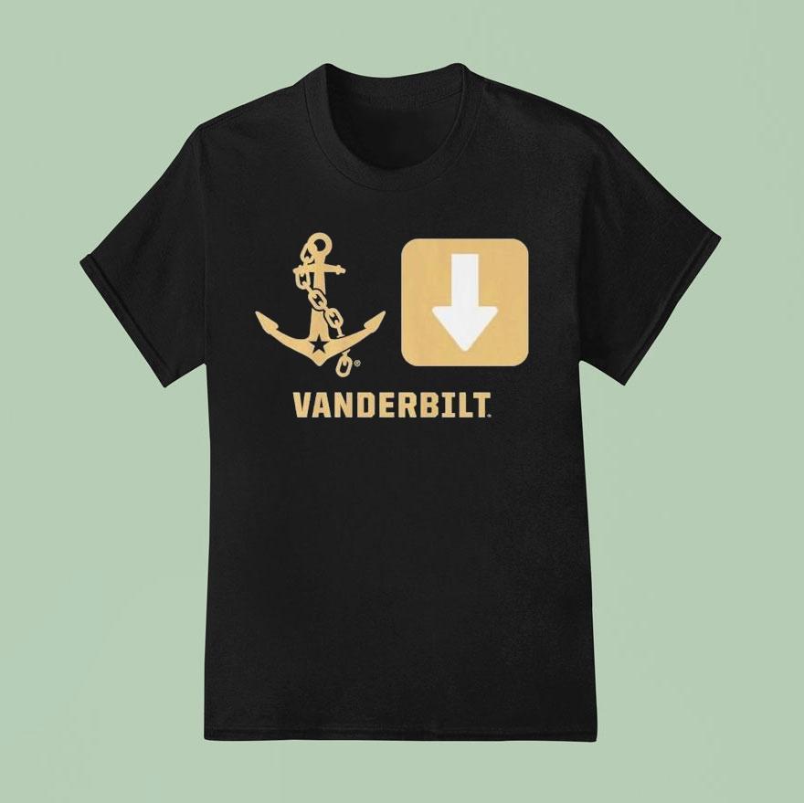 Vanderbilt Commodores Anchor Down Symbols Shirt