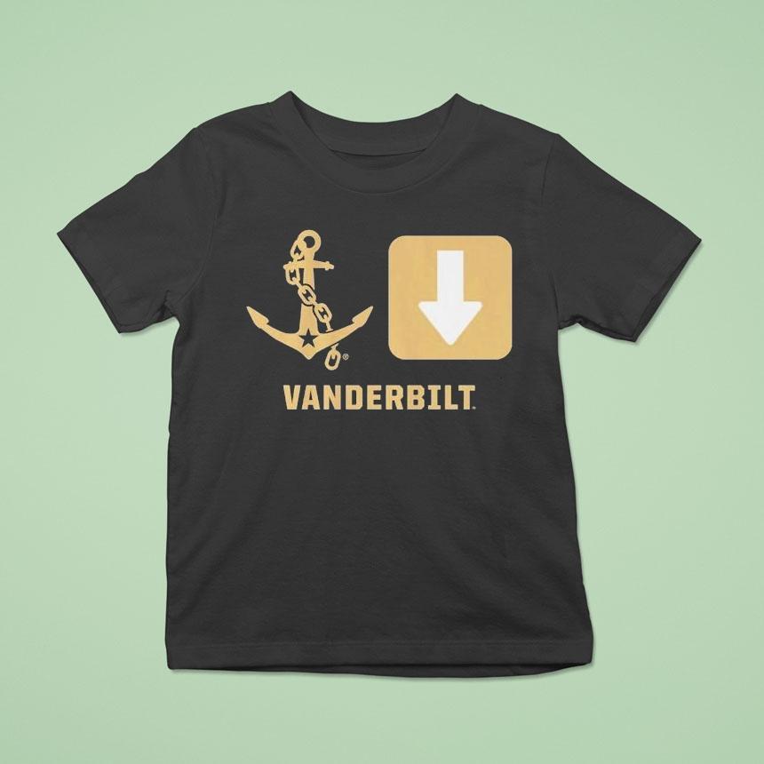 Vanderbilt Commodores Anchor Down Symbols Shirt