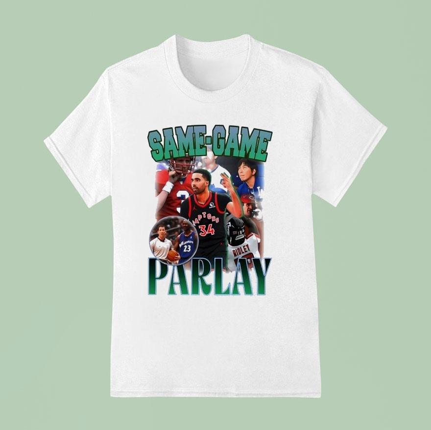 Vince Carter Same-game Parlay Toronto Raptors Basketball Shirt