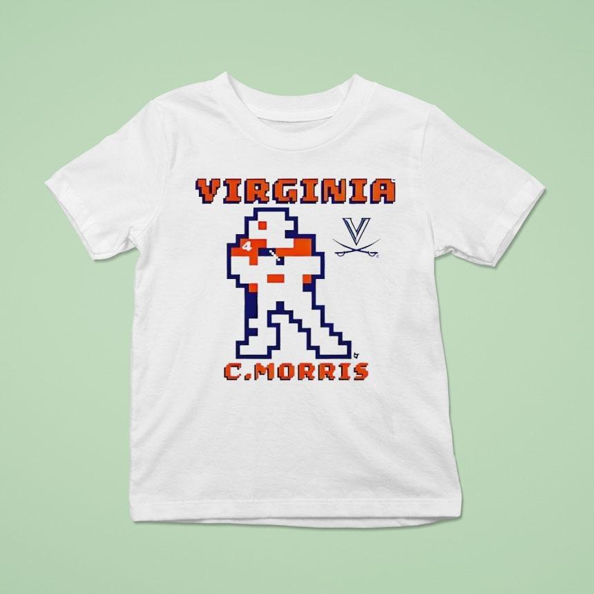 Virginia Cavaliers Chandler Morris Retro Baller Football Shirt