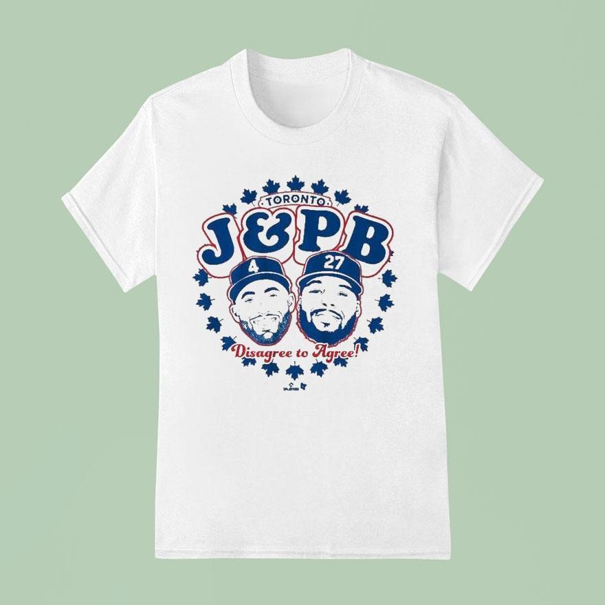 Vladimir Guerrero Jr. And George Springer J Pb Disagree To Agree Toronto Blue Jays Shirt