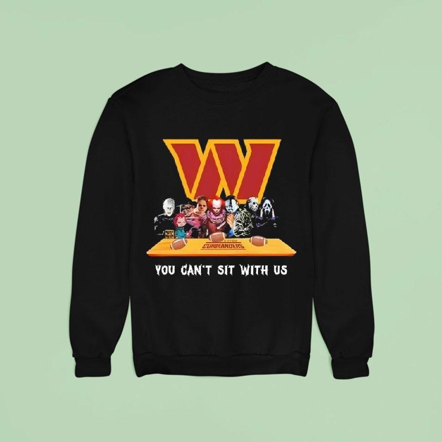 Washington Commanders Horror Movies You Can’t Sit With Us Shirt Washington Commanders Horror Movies You Can’t Sit With Us Shirt