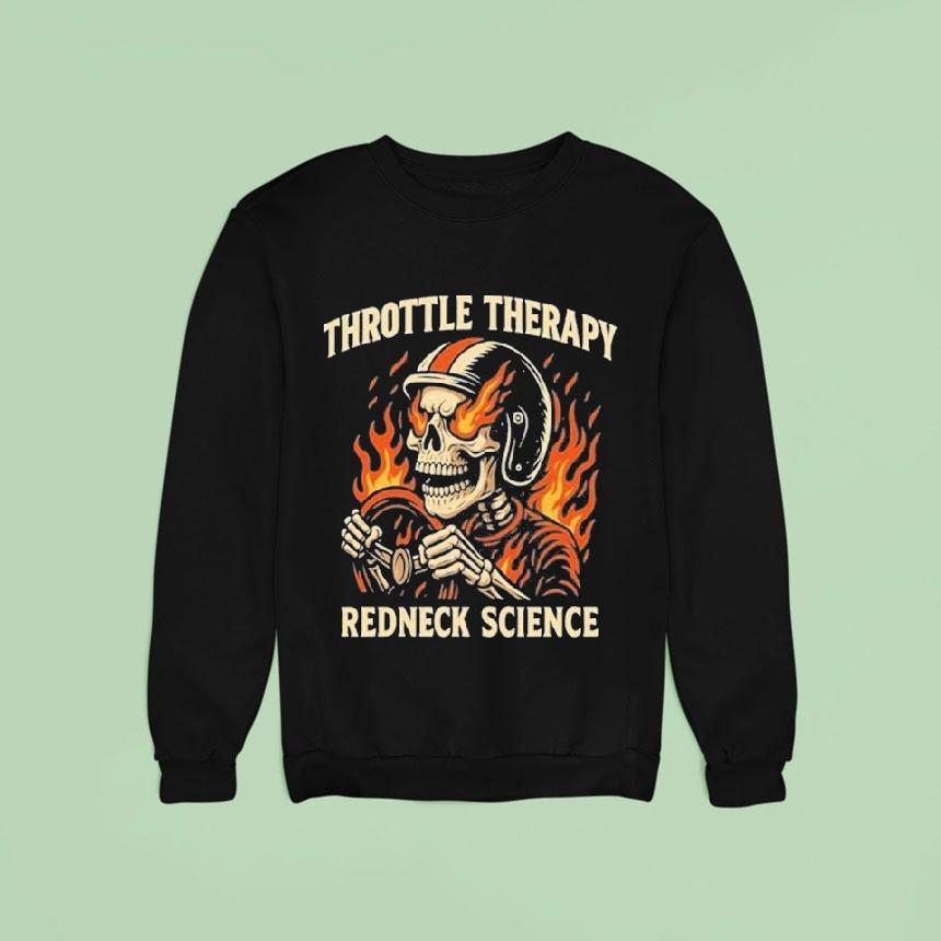 Westen Champlin Throttle Therapy Redneck Science Skeleton Shirt Westen Champlin Throttle Therapy Redneck Science Skeleton Shirt