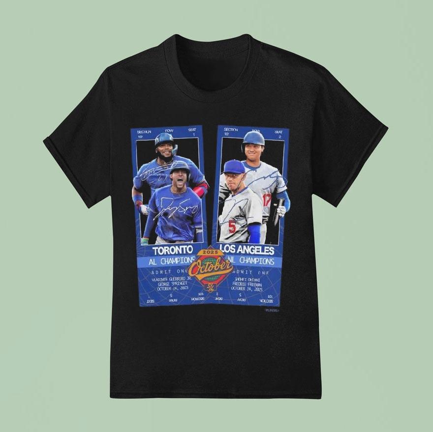 Ws Matchup Toronto Vs Los Angeles Al Champions October 2025 Shirt