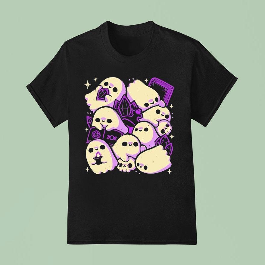 Xmorfina Spooky Cute Ghosts And Witchcraft Shirt