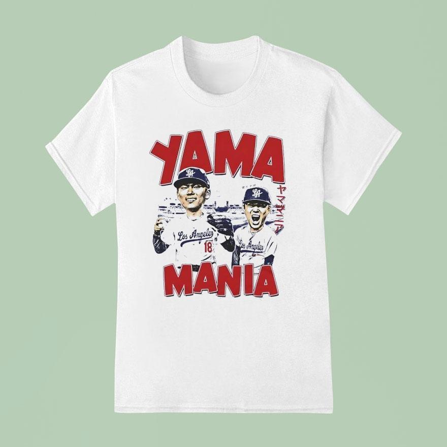 Yamamania Yoshinobu Yamamoto Los Angeles Dodgers Shirt