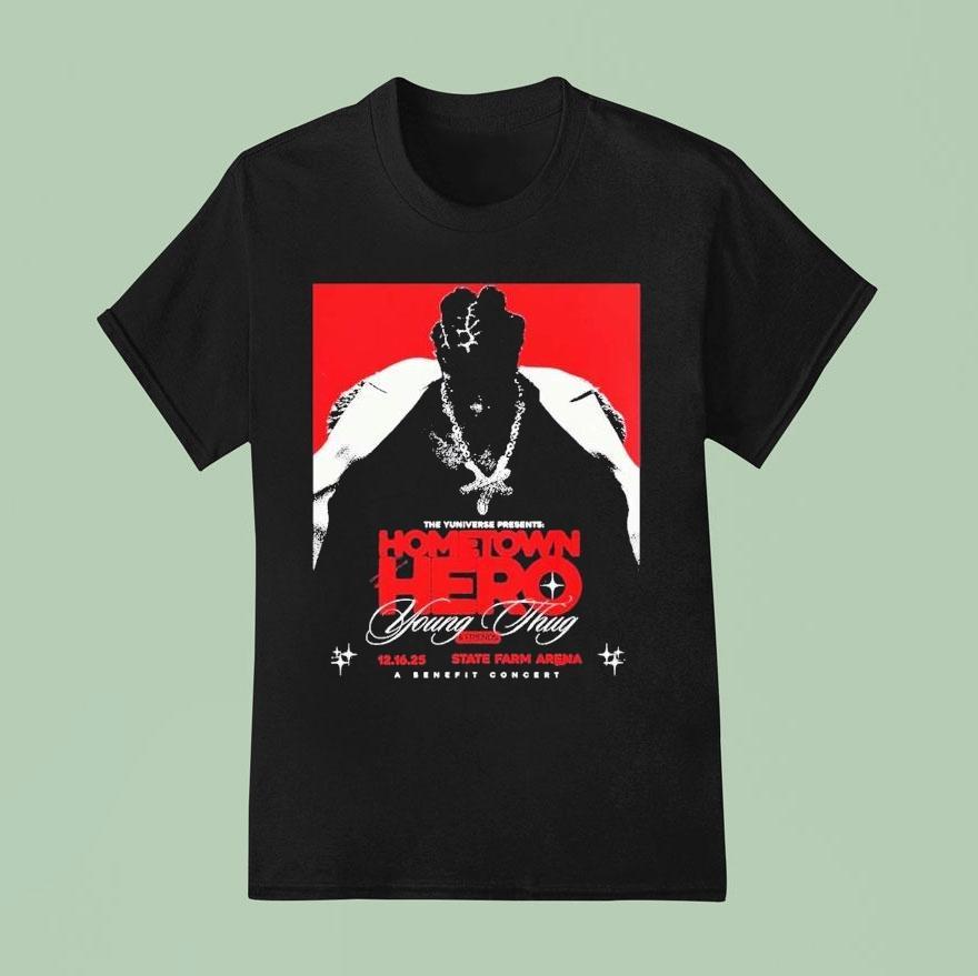 Young Thug The Return Hometown Hero In Atlanta At State Farm Arena On December 16 2025 A Benefit Shirt
