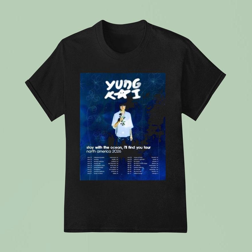 Yung Kai Stay With The Ocean I’ll Find You Tour 2026 North America Shirt