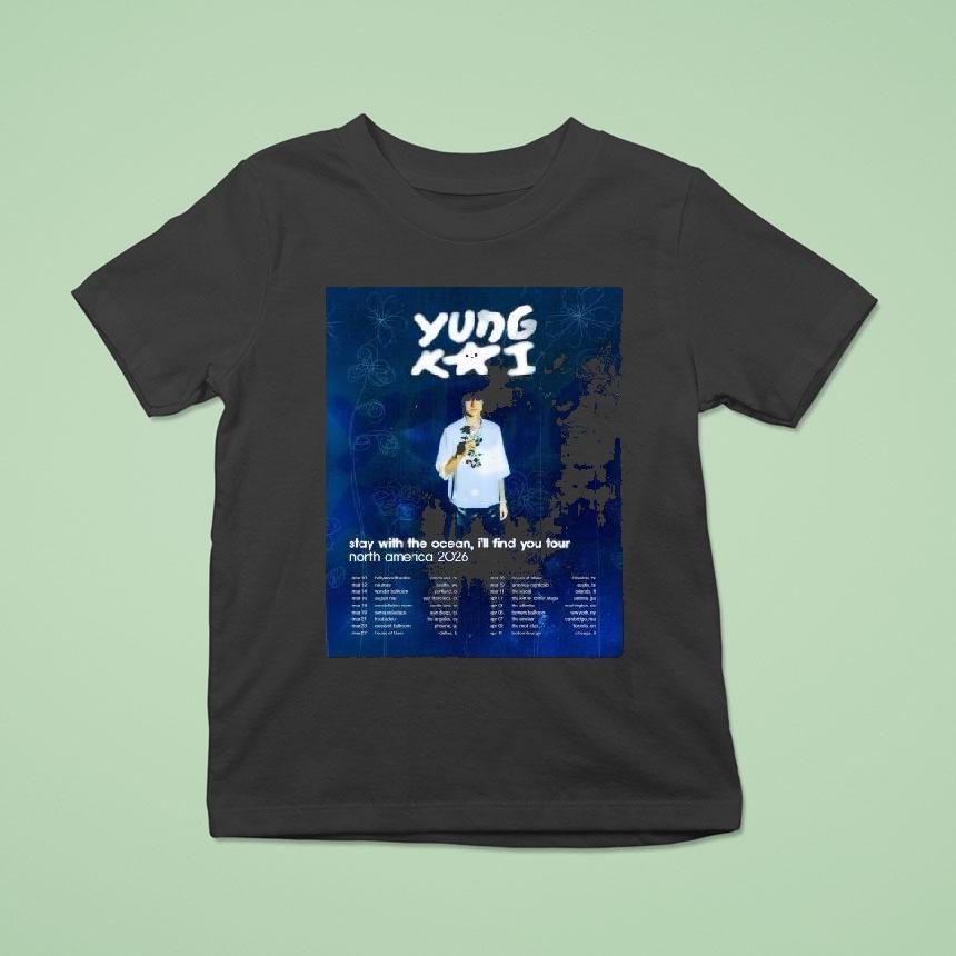 Yung Kai Stay With The Ocean I’ll Find You Tour 2026 North America Shirt