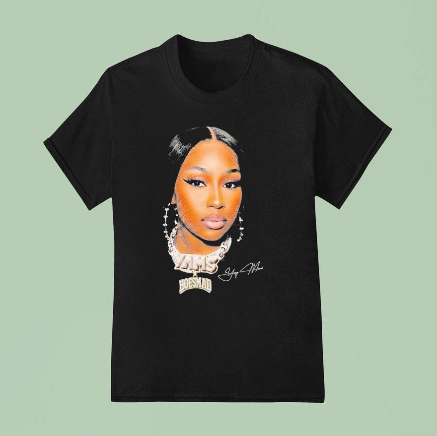 Yung Miami Hoesmad Yams Big Face Graphic Shirt