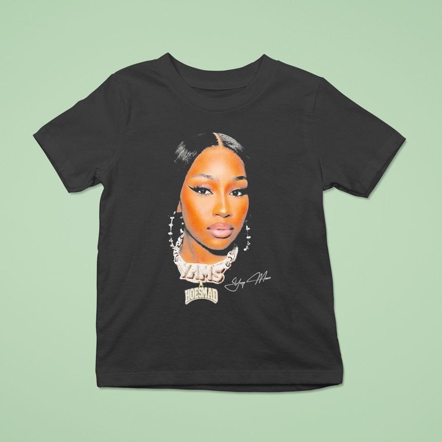 Yung Miami Hoesmad Yams Big Face Graphic Shirt