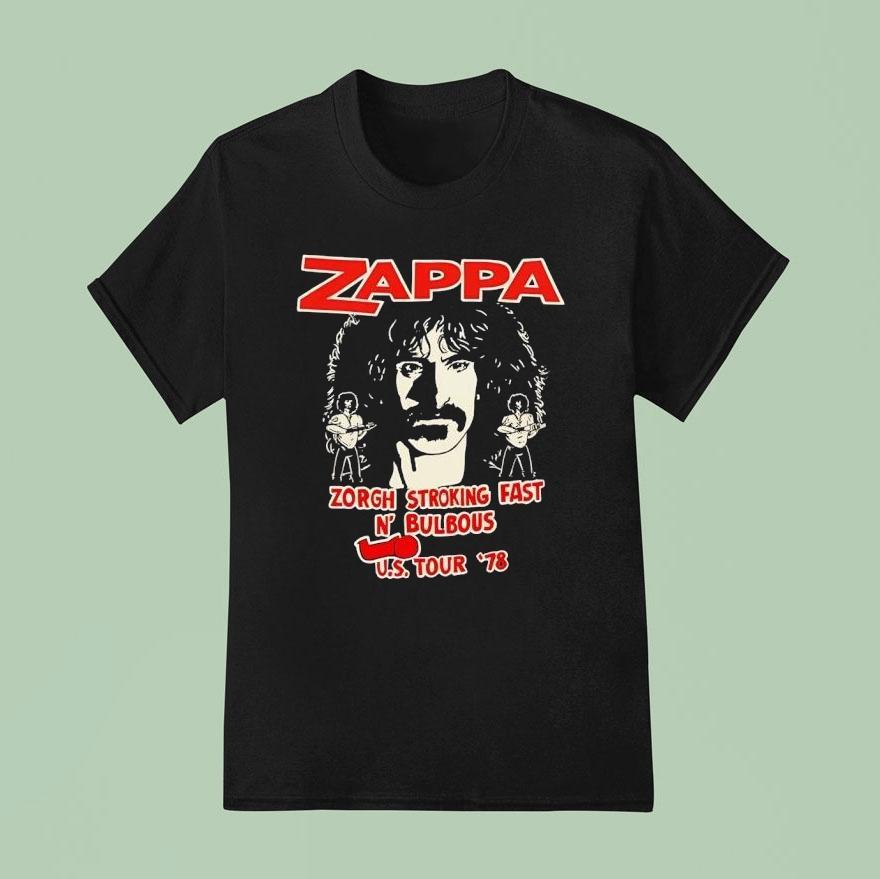 Zappa Zorgh Stroking Fast N’ Bulbous Us Tour 1978 Shirt