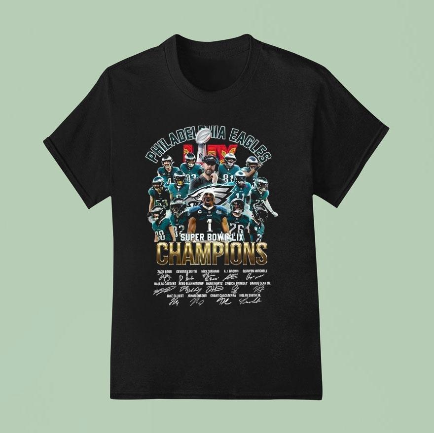2025 Philadelphia Eagles Super Bowl Lix Champions Shirt