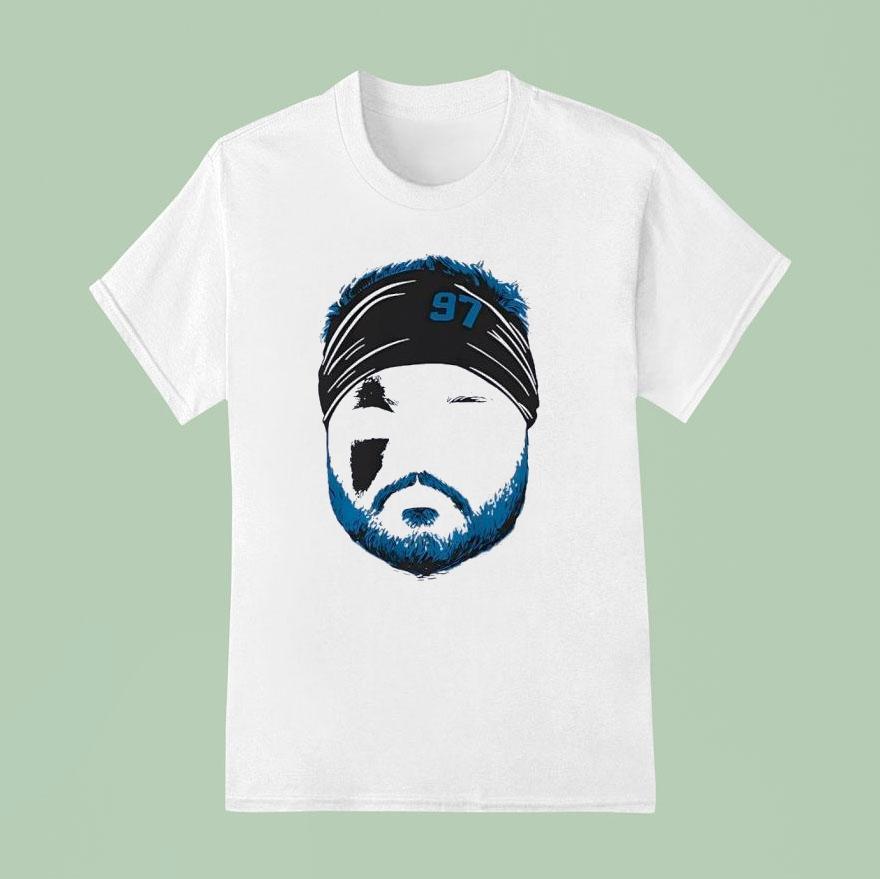 Aidan Hutchinson Blank Face Detroit Lions Football Shirt