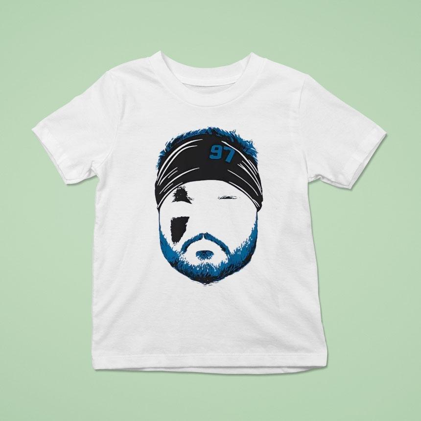 Aidan Hutchinson Blank Face Detroit Lions Football Shirt