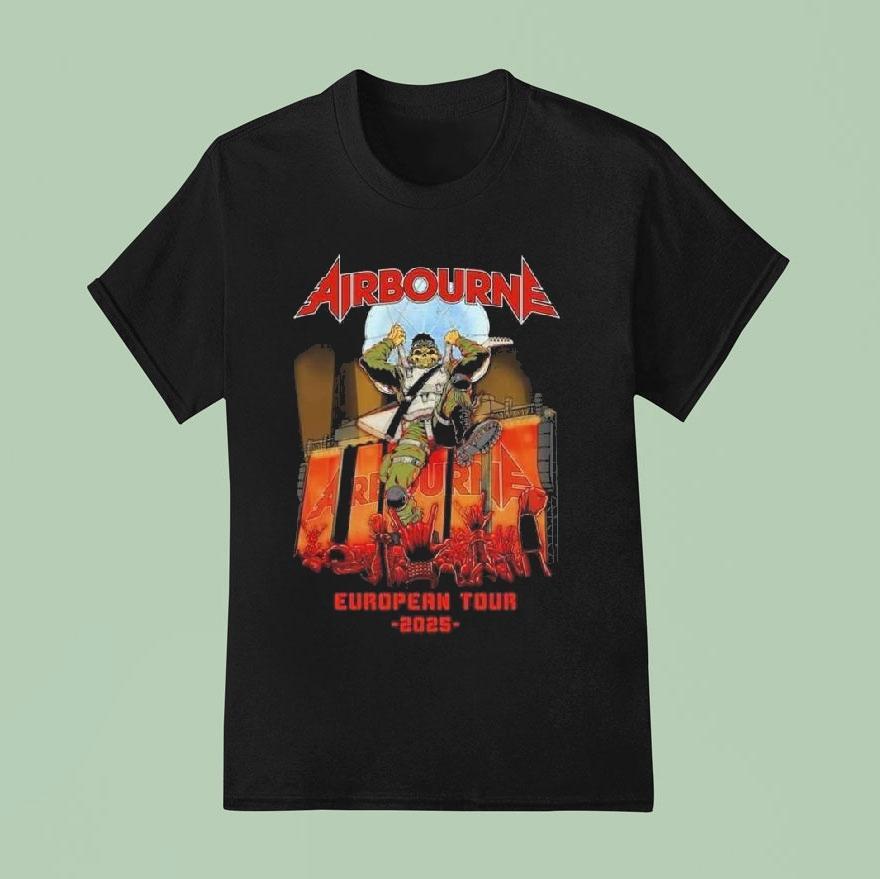 Airbourne Scorch Incoming Summer Tour 25 Shirt