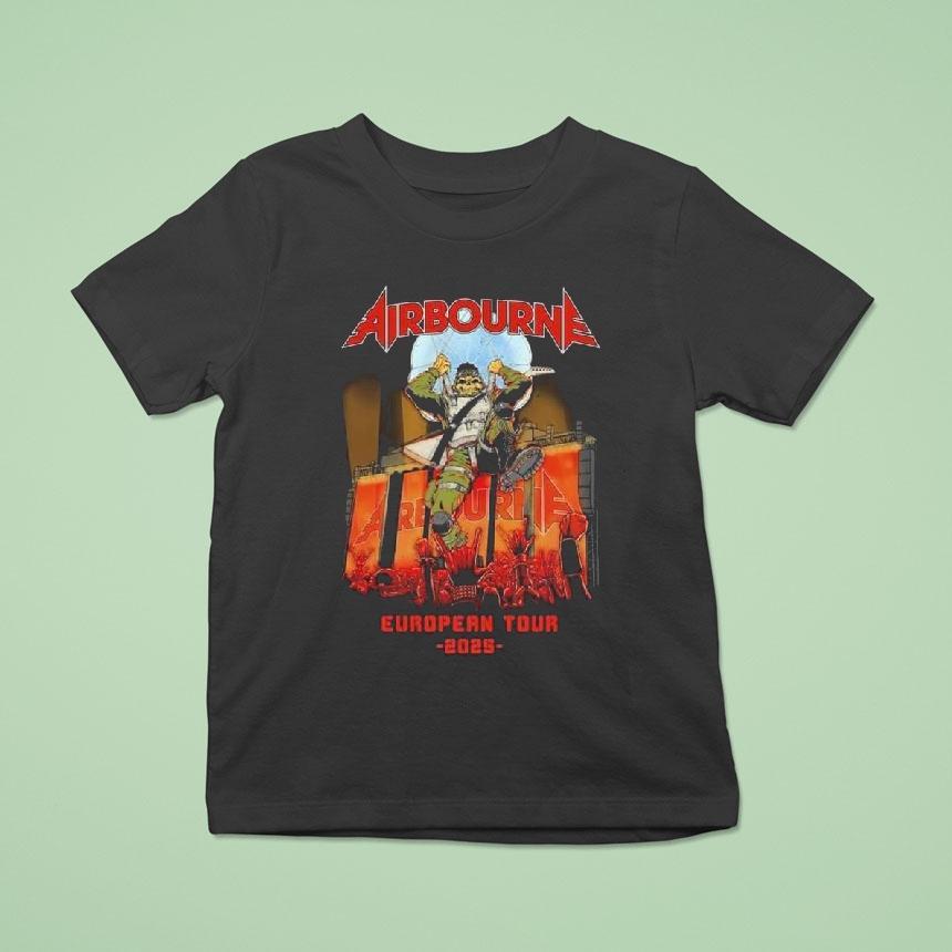 Airbourne Scorch Incoming Summer Tour 25 Shirt