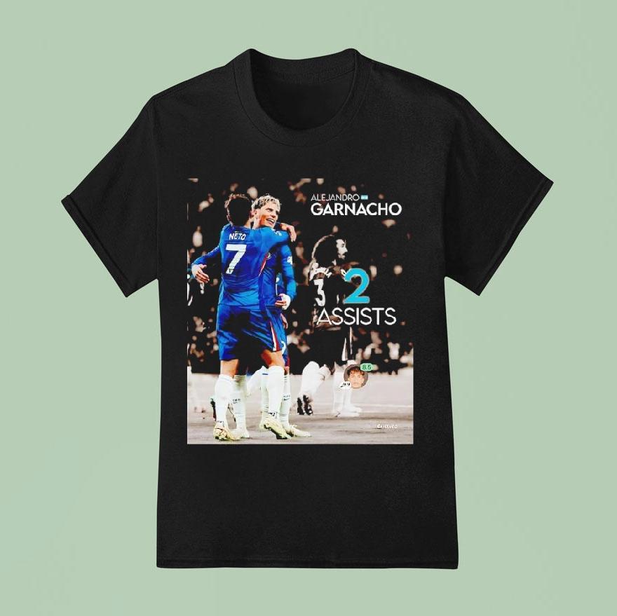 Alejandro Garnacho Chelsea Fc 2 Assists Shirt