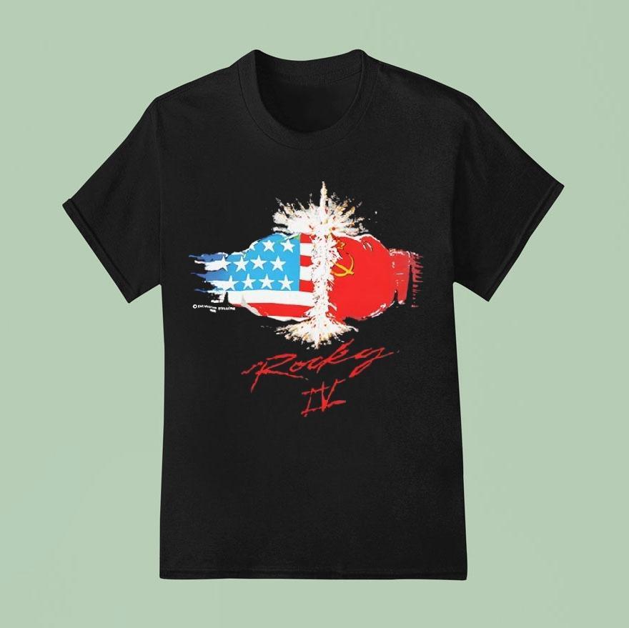 American Vs China Rocky Iv Movie Main Promo Shirt