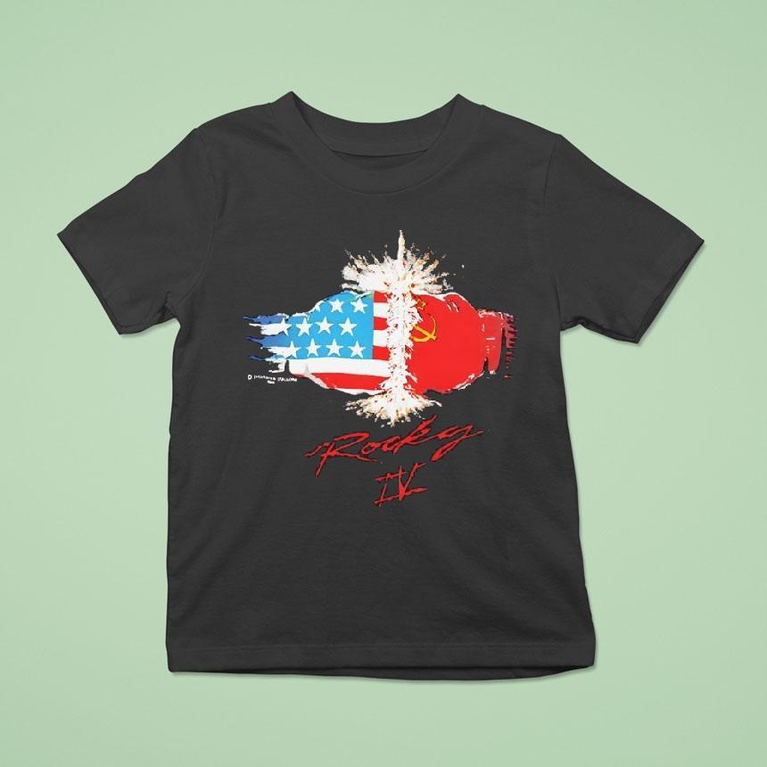American Vs China Rocky Iv Movie Main Promo Shirt