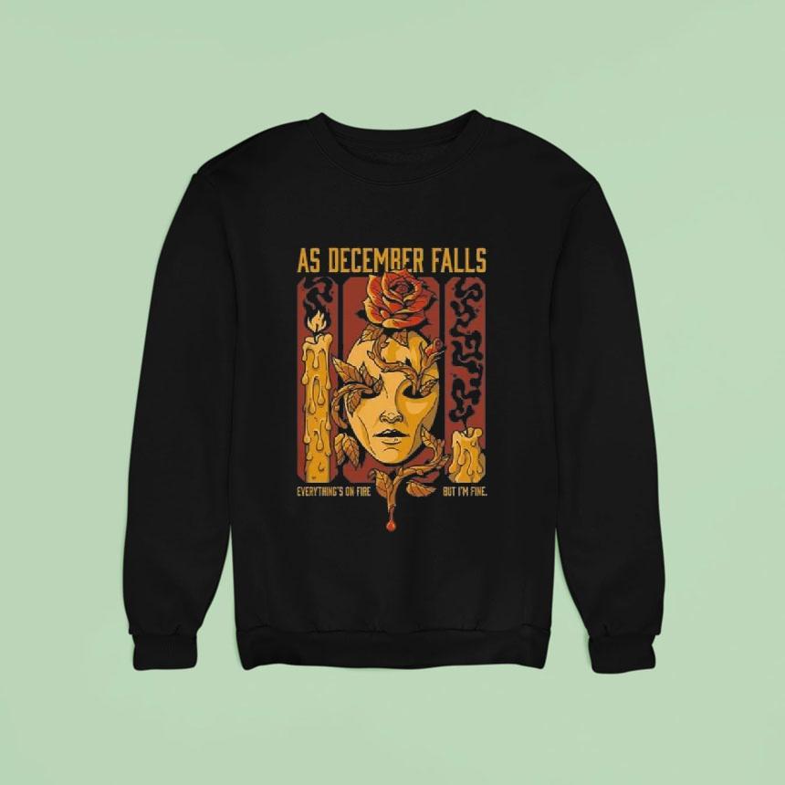 As December Falls Candle Shirt As December Falls Candle Shirt