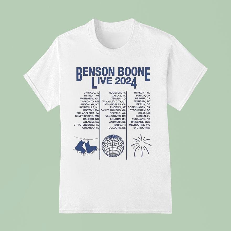 Benson Boone Live World Tour 2024 Shirt