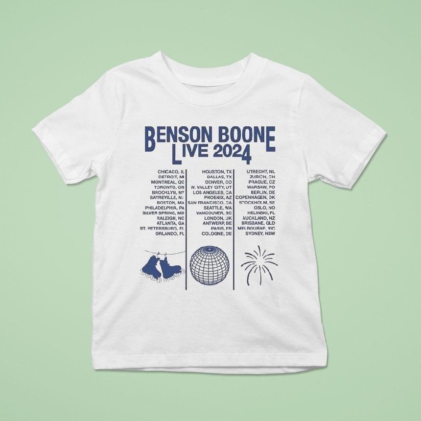 Benson Boone Live World Tour 2024 Shirt