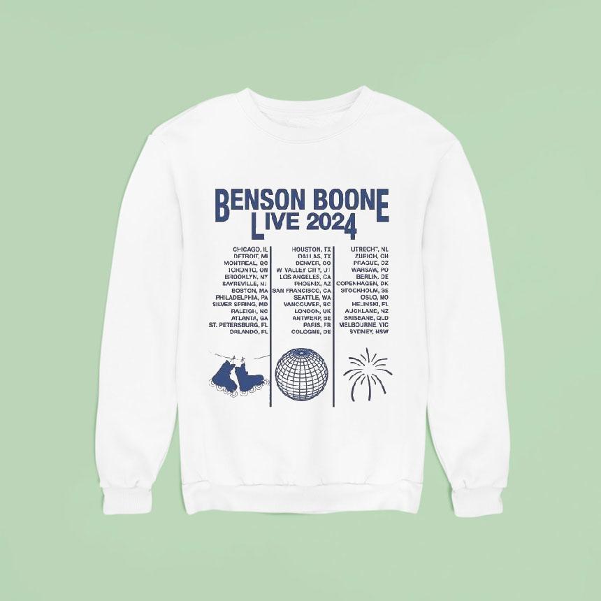 Benson Boone Live World Tour 2024 Shirt Benson Boone Live World Tour 2024 Shirt