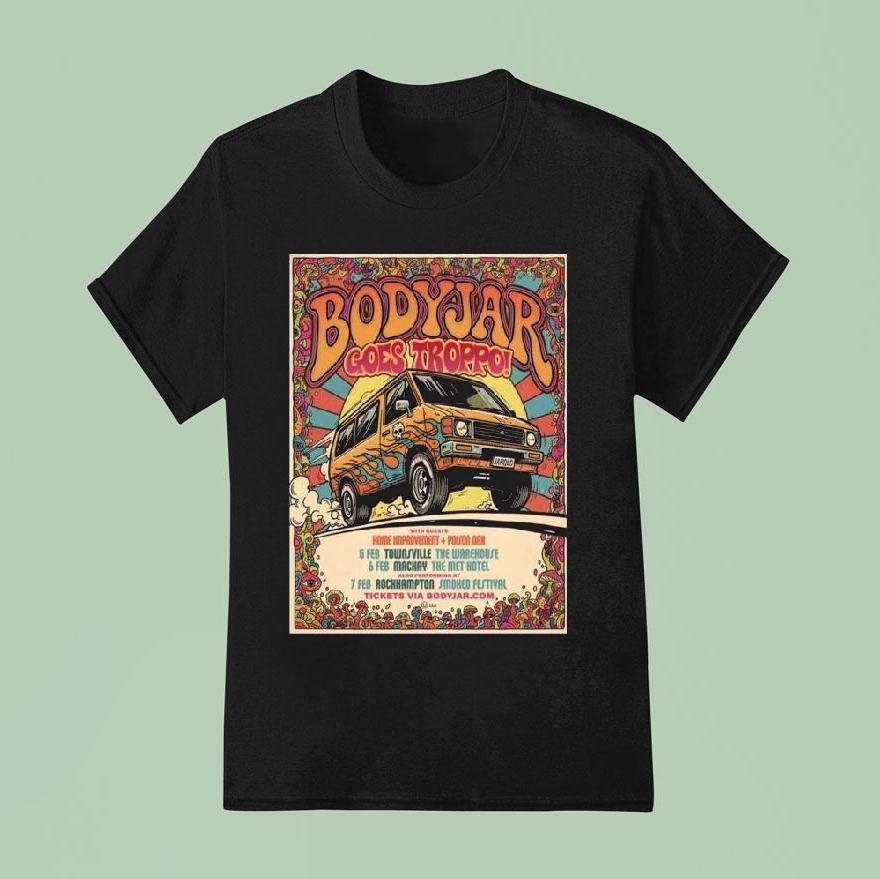 Bodyjar Goes Troppo February 5-6-7 2026 Shows Shirt