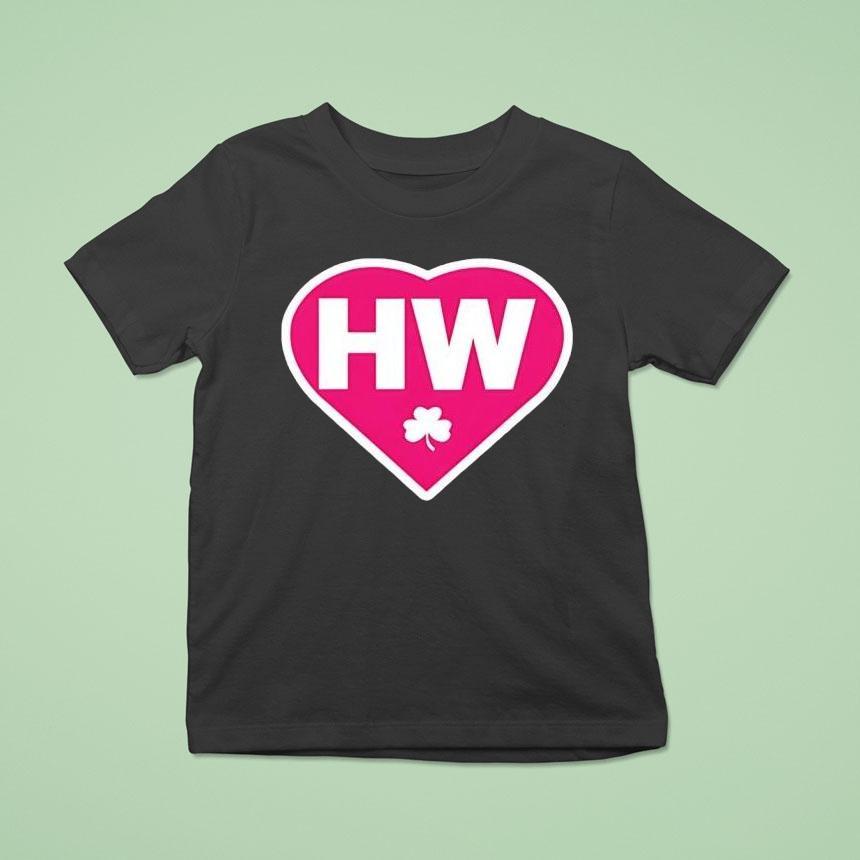Boston Celtics Hw Lucky Clover In Heart Shirt