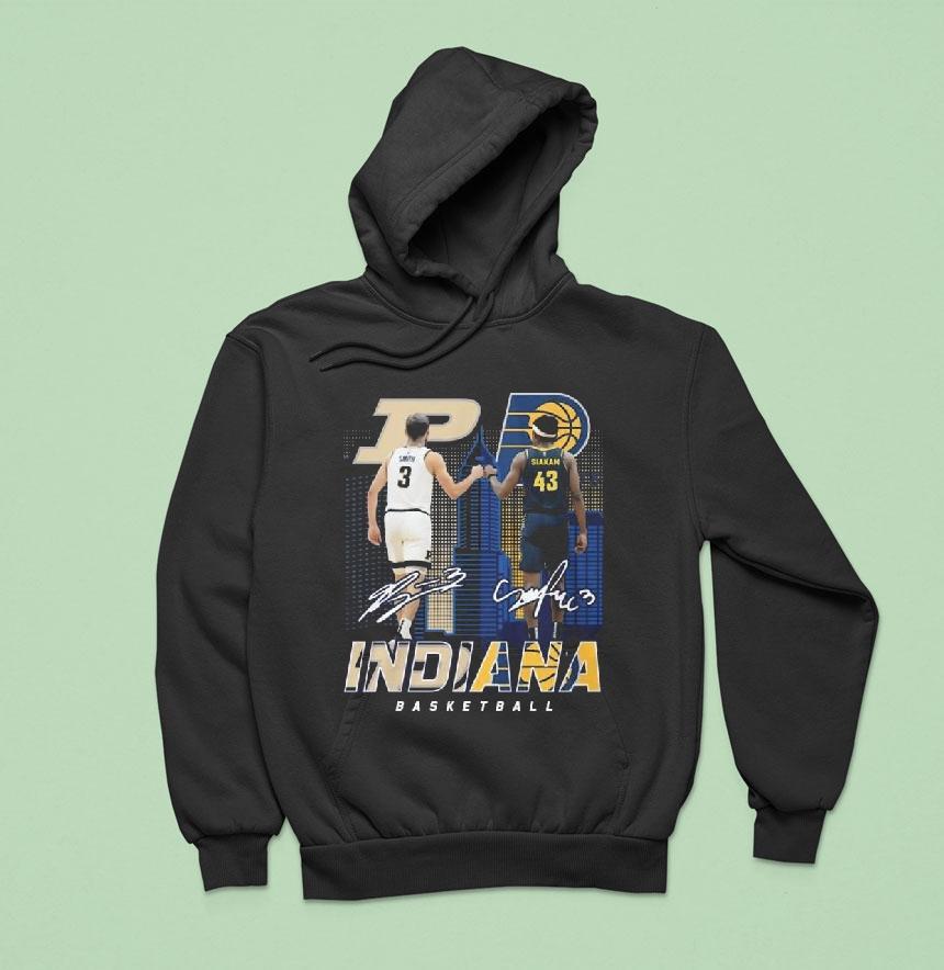 Braden Smith Purdue Boilermakers X Pascal Siakam Indiana Pacers Indiana Basketball Signatures Shirt Braden Smith Purdue Boilermakers X Pascal Siakam Indiana Pacers Indiana Basketball Signatures Shirt