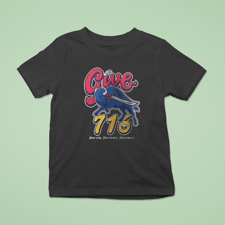 Buffalo Bills Give 716 Day Your City Your Teams Your Cause Shirt