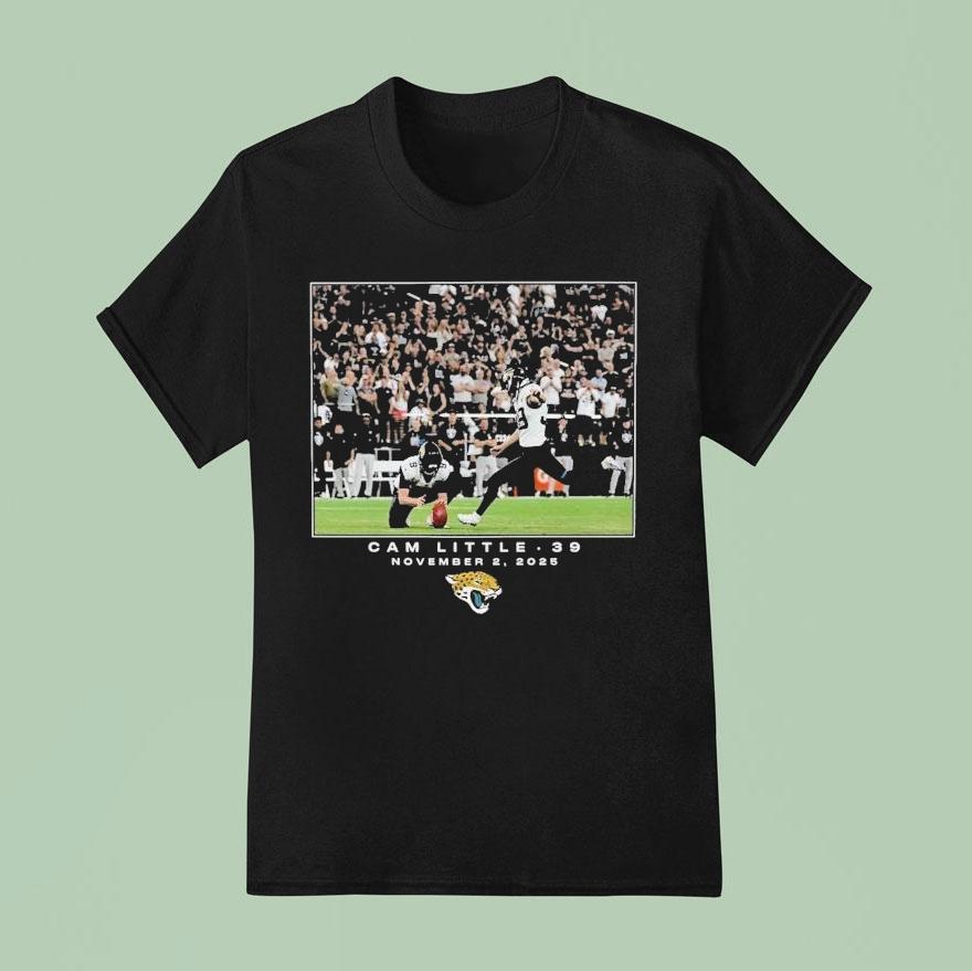 Cam Little #85 November 2 2025 Jacksonville Jaguars Nfl Features Week 8 Shirt
