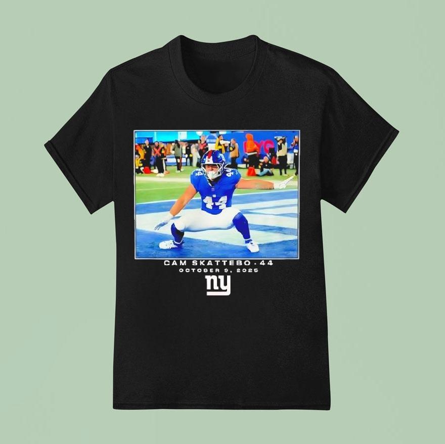 Cam Skattebo New York Giants 2025 Nfl Draft Graphic Shirt