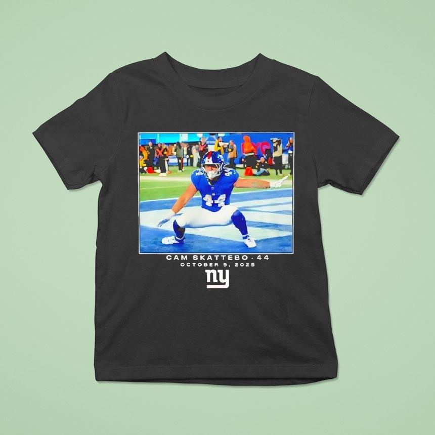 Cam Skattebo New York Giants 2025 Nfl Draft Graphic Shirt