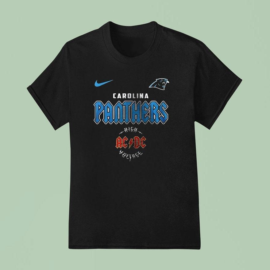 Carolina Panthers Ac Dc Highway To Hell Go Panthers Graphic Shirt
