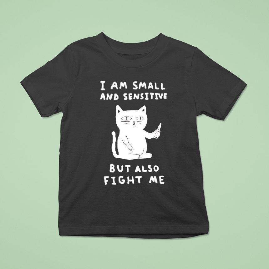 Cat I Am Small And Sensitive But Also Fight Me Shirt