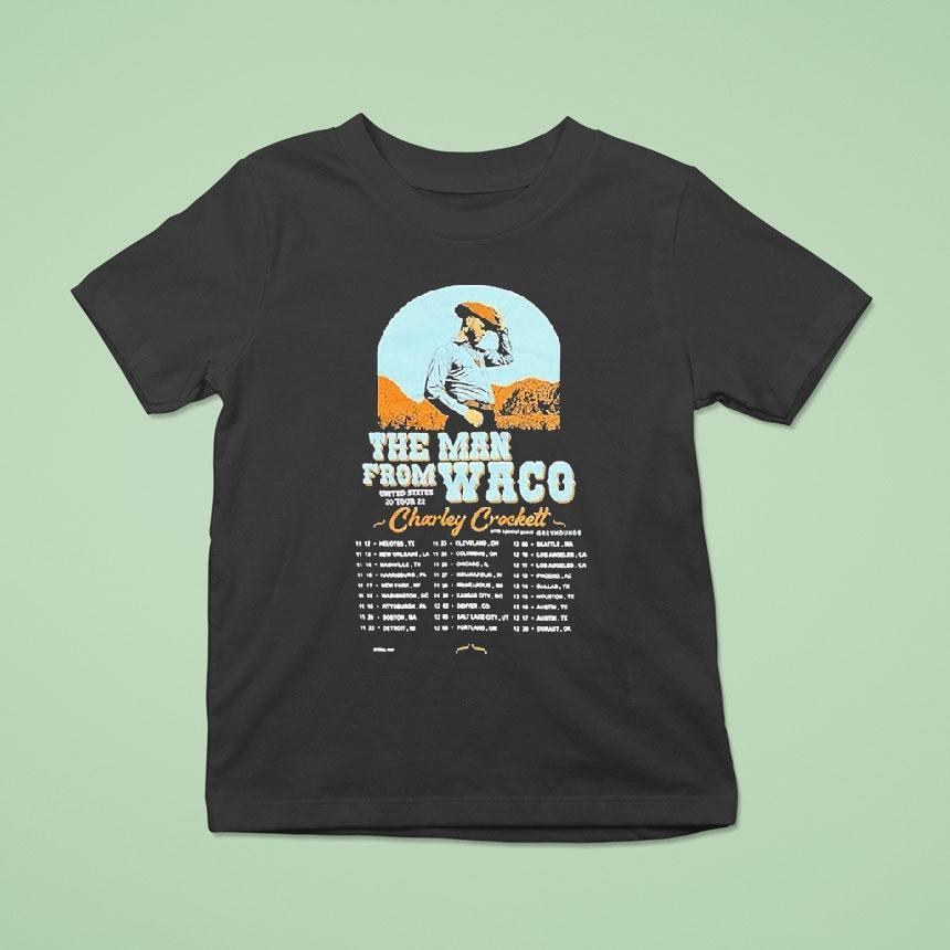 Charley Crockett The Man From Waco Us Tour 2025 Dates Shirt