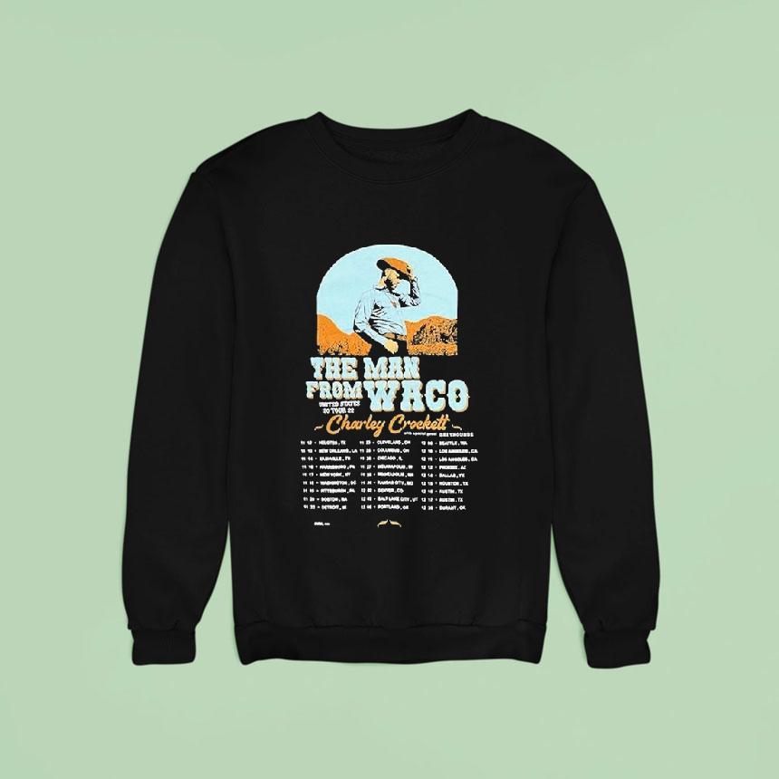 Charley Crockett The Man From Waco Us Tour 2025 Dates Shirt Charley Crockett The Man From Waco Us Tour 2025 Dates Shirt