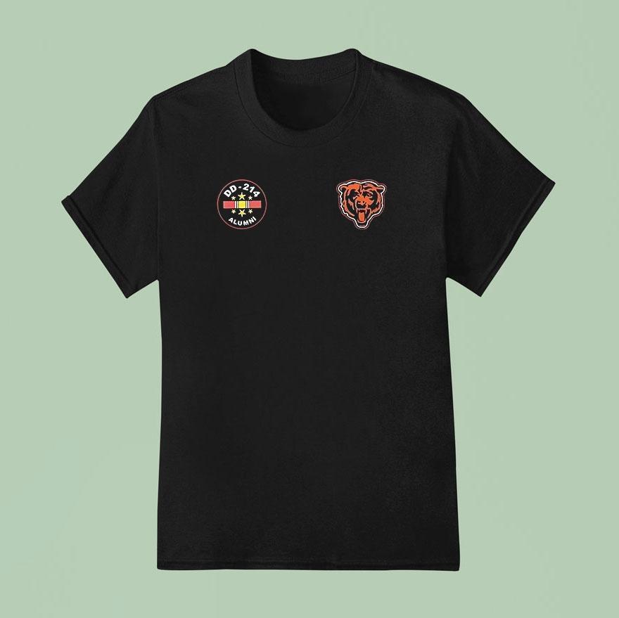 Chicago Bears Never Underestimate A Commanders Fan With A Dd 214 Logo Shirt