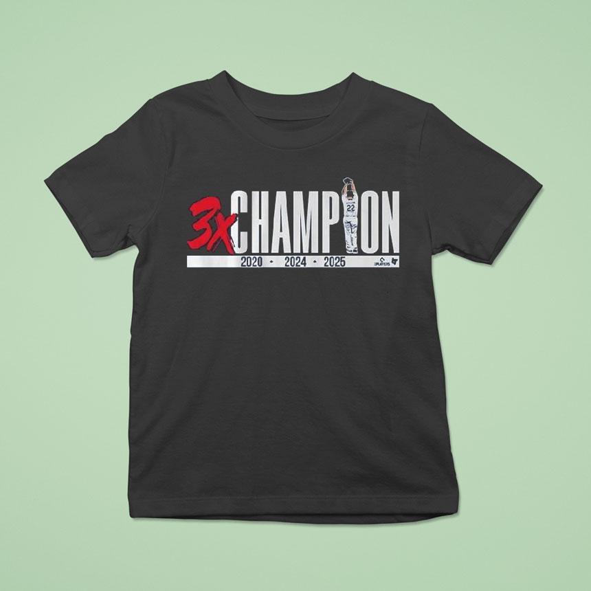 Clayton Kershaw Three-time Champion 2025 Shirt