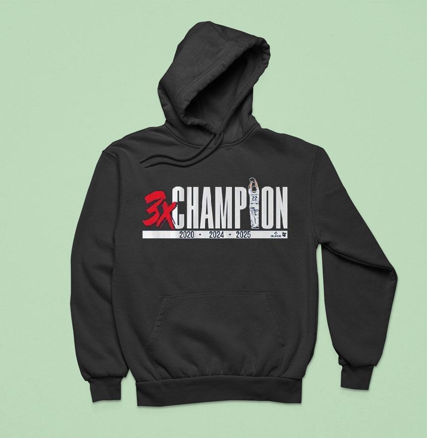Clayton Kershaw Three-time Champion 2025 Shirt Clayton Kershaw Three-time Champion 2025 Shirt