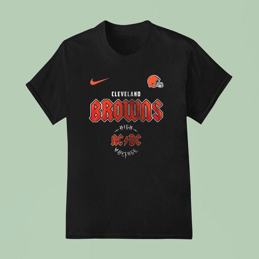Cleveland Browns Ac Dc Highway To Hell Go Browns Graphic Shirt