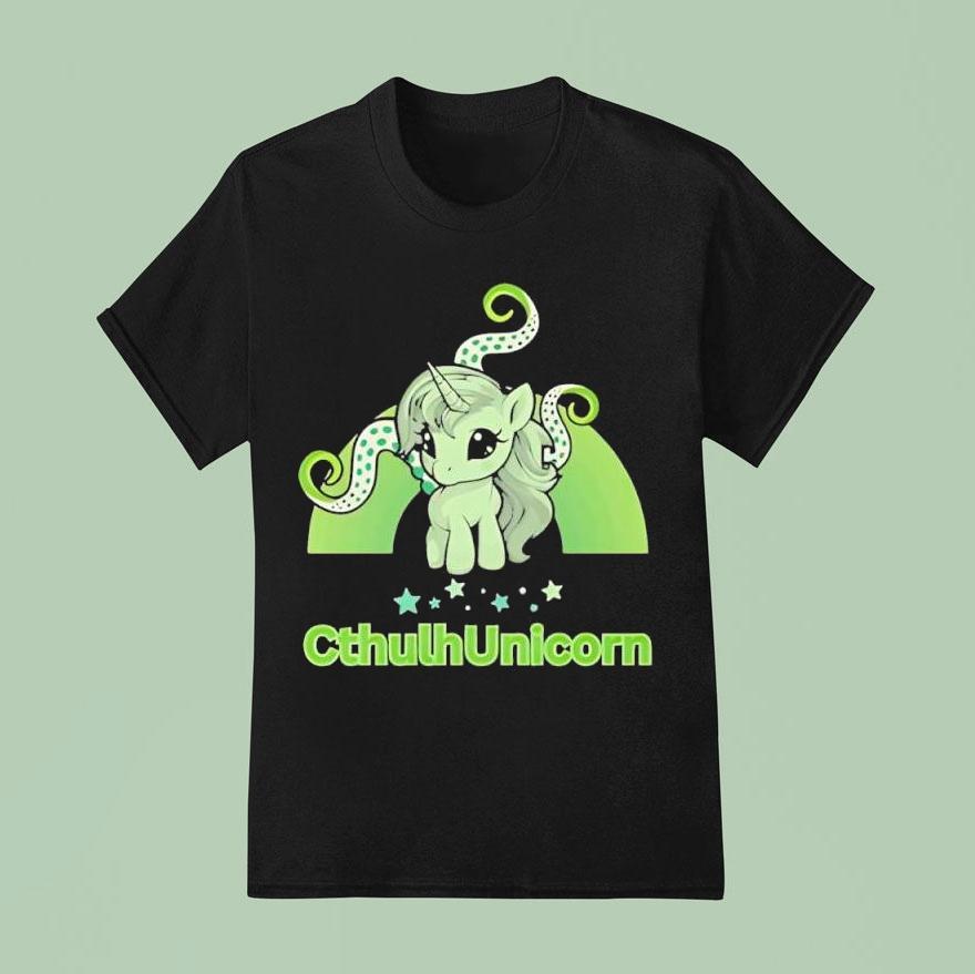 Cthulhunicorn Cute Unicorn Graphic Shirt