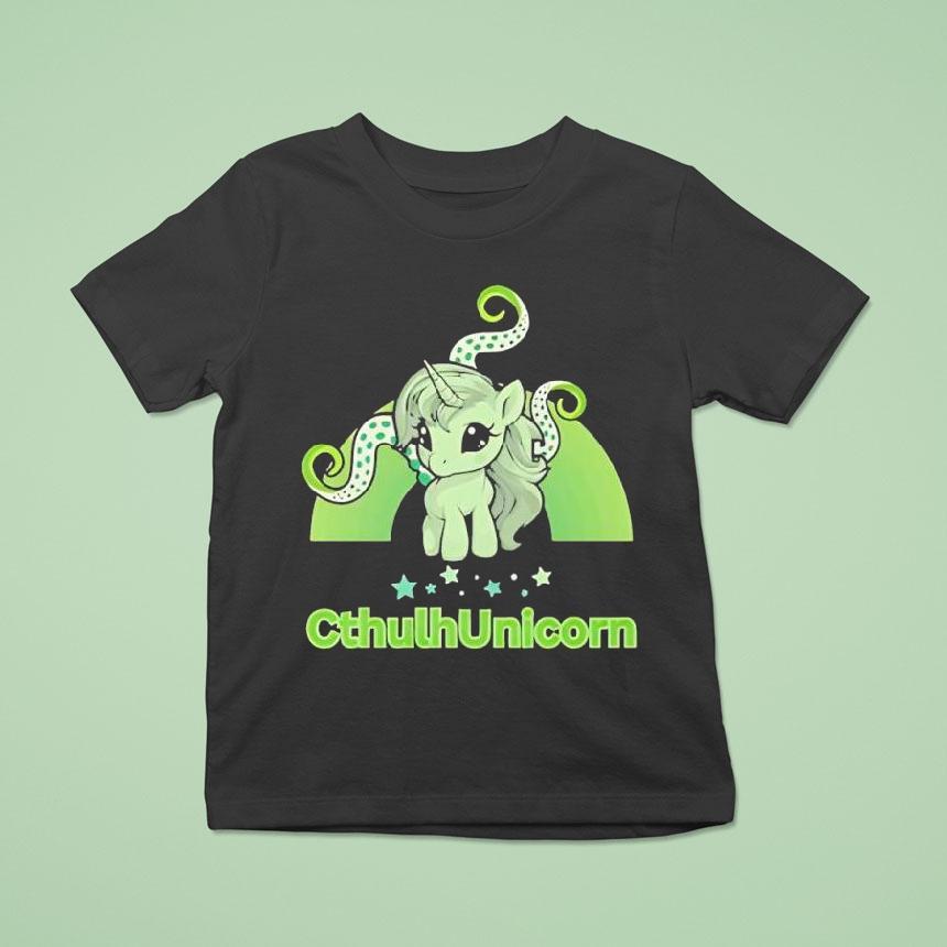 Cthulhunicorn Cute Unicorn Graphic Shirt